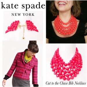 Kate Spade Cut to the Chase 5 Line Necklace EUC